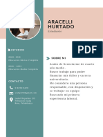 CV Con Foto Trabajo Formal Joven Verde