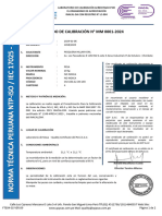Certificado de Calibración #MM 0001-2024