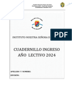 CUADERNILLO INGRESO 1er Año 2024