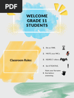 2 Welcome Grade 11 Students