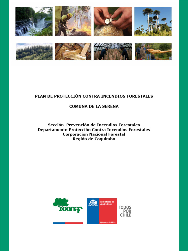 Plan Protección Contra Incendios Forestales La Serena 2 Pdf Fuego