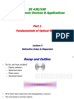 1 - Waves 3 - Refractive Index