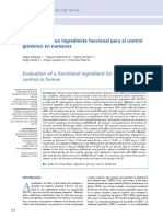 Evaluación de Un Ingrediente Funcional para El Control Glicémico en Humanos