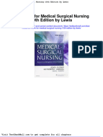 Full Test Bank For Medical Surgical Nursing 10Th Edition by Lewis PDF Docx Full Chapter Chapter