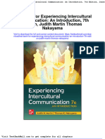 Full Test Bank For Experiencing Intercultural Communication An Introduction 7Th Edition Judith Martin Thomas Nakayama PDF Docx Full Chapter Chapter