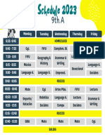 Horario 9no A