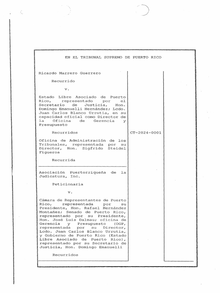 Resolución Del Tribunal Supremo de Puerto Rico | PDF