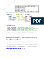 Configuración de Un PIN: A Continuación Se Explicará Cómo Configurar, Escribir o Leer Un Pin de Cada Puerto