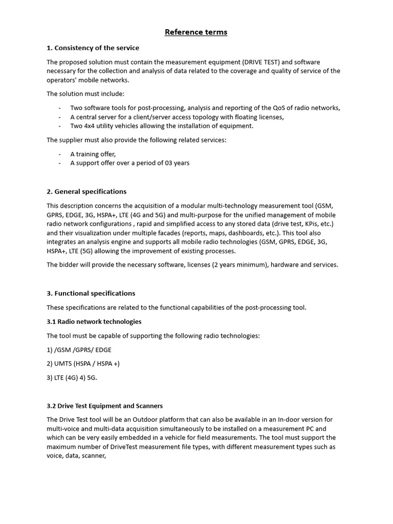 Mobile Network Measurement Tool Specs | PDF | Databases | Lte ...