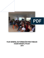 Plan General de Formación A Familias