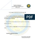 CERTIFICATION