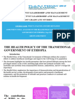Health Policy Review and Analysis (1) 1