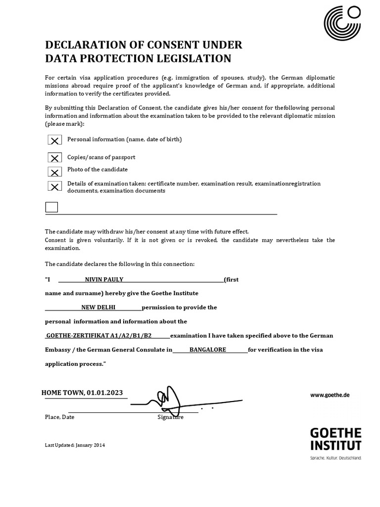 Form 1 - Sample | PDF