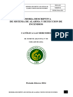 Memoria Descriptiva de Sistema de Alarma y Deteccion de Incendios Actualizado