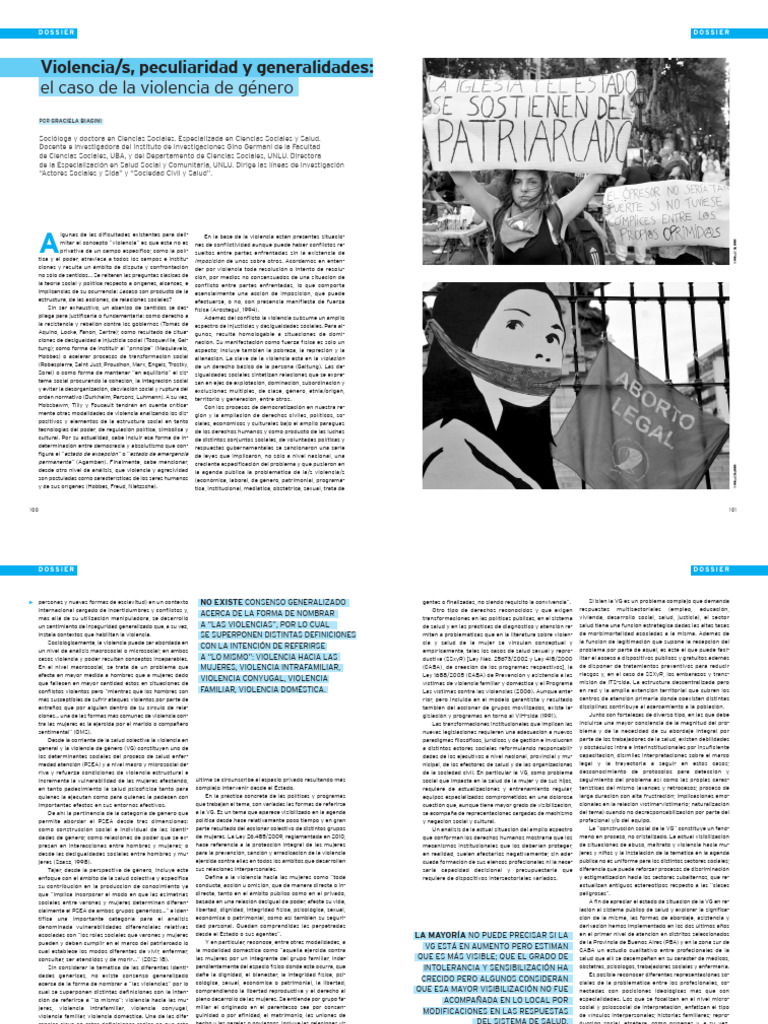 Violencia de género: análisis y contexto | PDF | Violencia doméstica ...