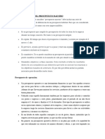 Características Del Presupuesto Maestro Mi Parte