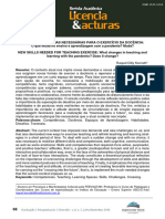 Novas Competências Necessárias para o Exercício Da Docência o Que Muda No Ensino e Aprendizagem Com A Pandemia Muda