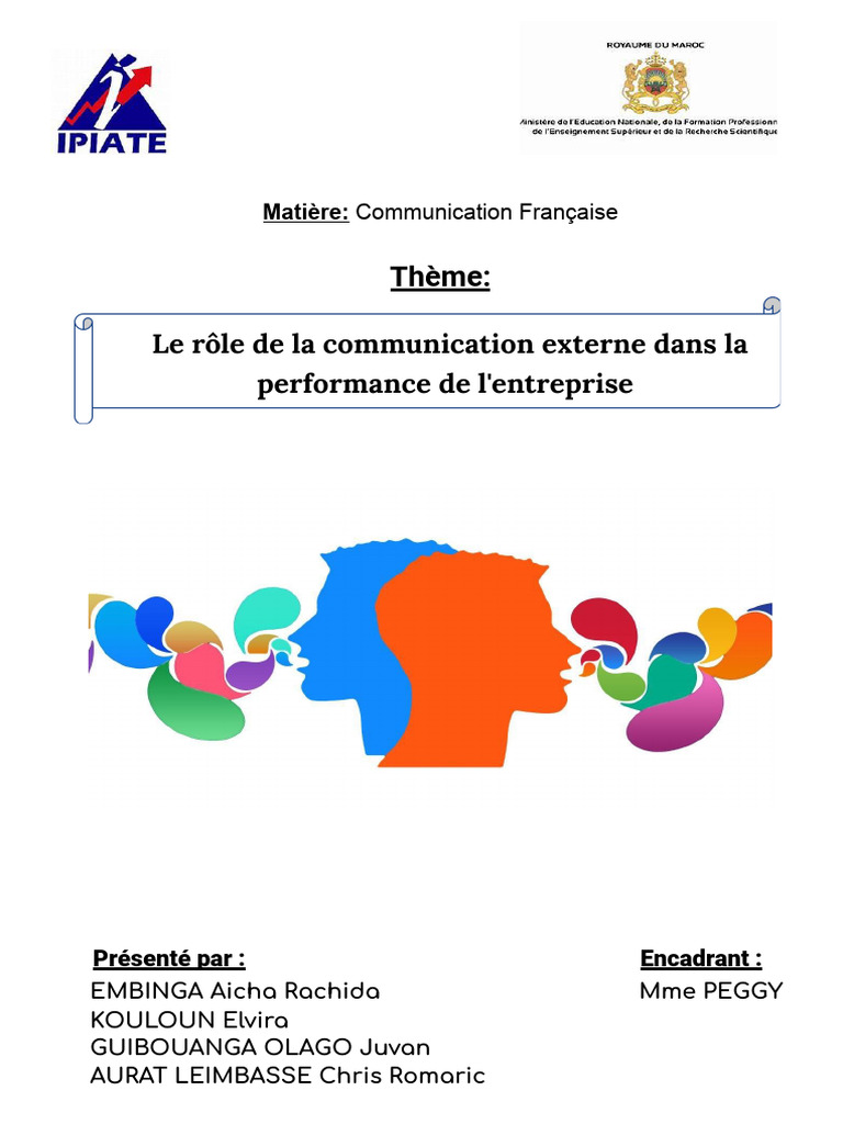 Impact de la communication externe | PDF | la communication | Marque