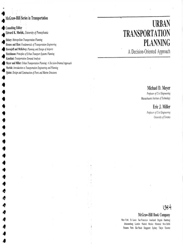 Urban Transportation Planning Insights | PDF | Decision Making ...