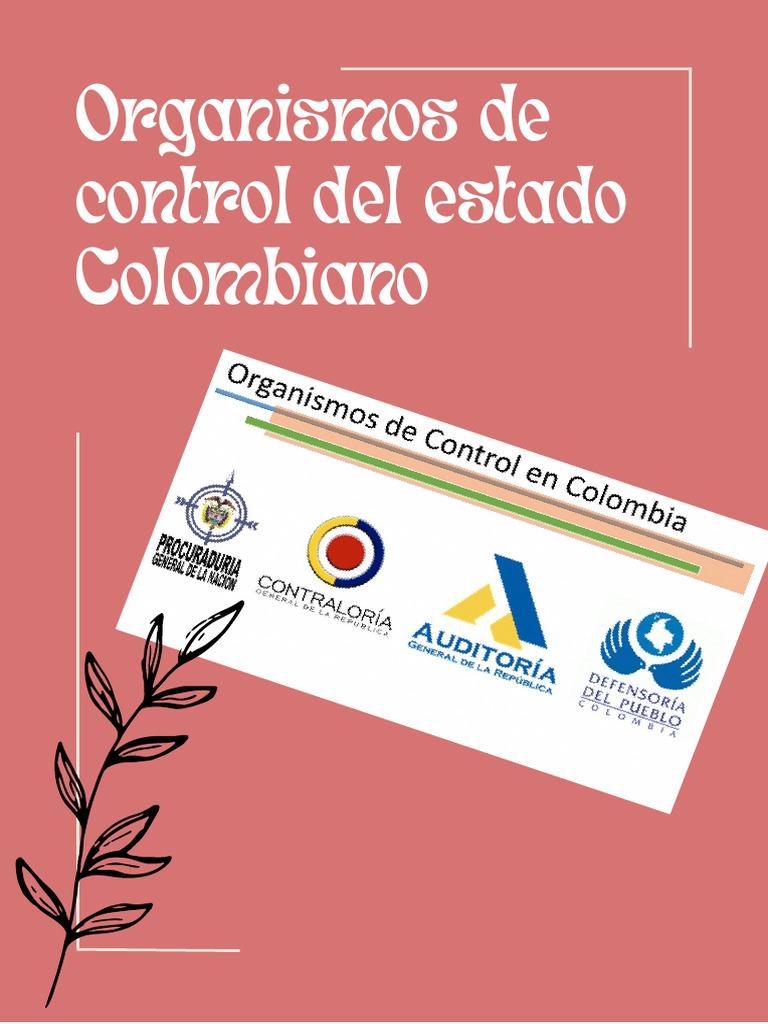 Organismos de Control del Estado Colombiano | PDF | Gobernancia | Justicia