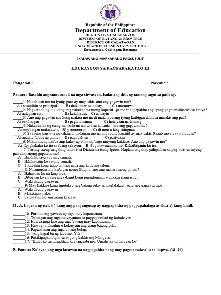 PT - Esp 3 - Q2 | PDF