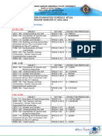 Midterm Examination Schedule 2nd Sem 2022 20223