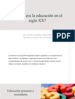 Educacion en El Siglo XX