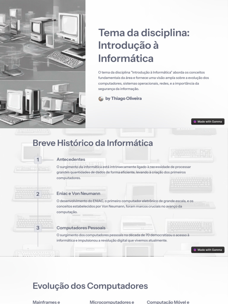 Aula 1 De Introdução Disciplina Introducao A Informatica Download
