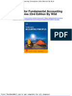 Full Test Bank For Fundamental Accounting Principles 23Rd Edition by Wild PDF Docx Full Chapter Chapter