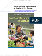Full Test Bank For Functional Performance in Older Adults 4Th by Bonder PDF Docx Full Chapter Chapter
