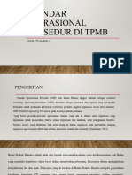 Standar Operasional Prosedur Di TPMB: Oleh Kelompok 5