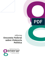 Informe Encuesta Federal Sobre Violencia