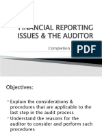 CAC4203 Completion of The Audit
