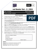 2024-JEE Advanced Booster Test-3 - Paper