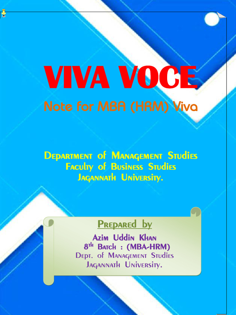 MBA HRM Viva Voce Management Concepts | PDF | Strategic Management ...