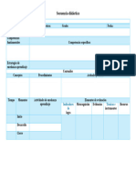 Matriz de Planificación Diaria (Secuencia Didáctica)