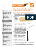 0905 Paint Proj Checklist