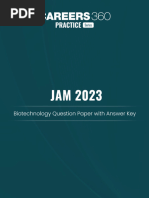 JAM 2023 Biotechnology Question Paper With Answer Key