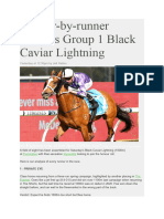 Runner-By-runner Analysis Group 1 Black Caviar Lightning
