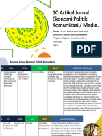 Tugas 02 Ekonomi Politik Komunikasi - 10 Jurnal - Syamsul Jahidin