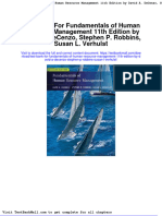 Download Full Test Bank For Fundamentals Of Human Resource Management 11Th Edition By David A Decenzo Stephen P Robbins Susan L Verhulst pdf docx full chapter chapter
