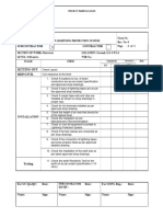 Checklist For Installation of Lightning Protection System