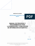 Manual de Procesos y Procedimientos 2020 DIGESTYC