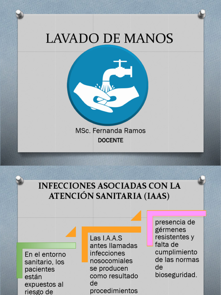 Importancia del Lavado de Manos en IAAS | PDF | Lavado de manos ...