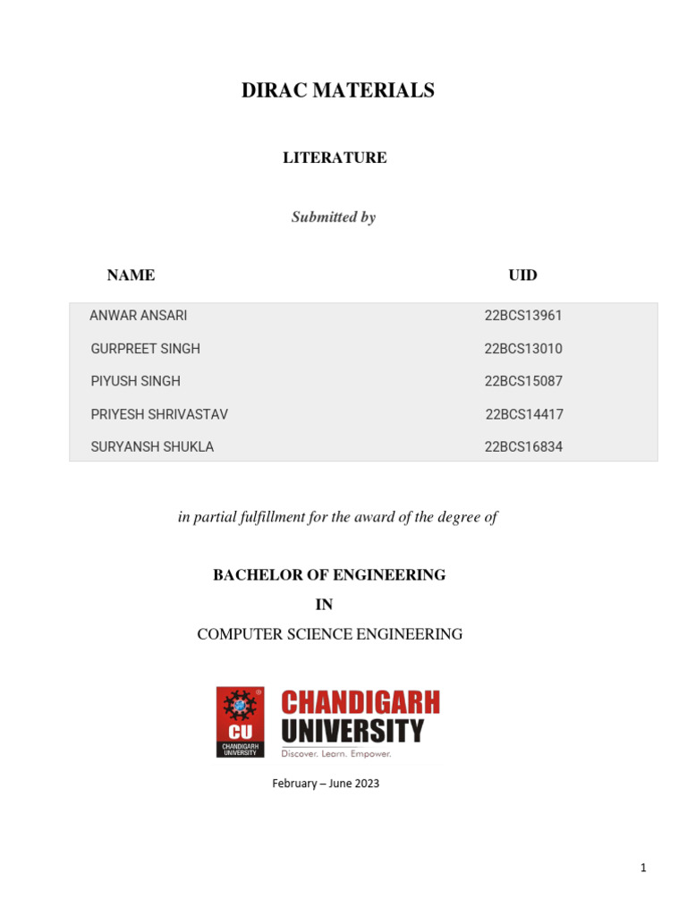 Dirac Materials: Research Overview | PDF | Graphene | Electron