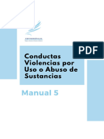 Conductas Violencias Por Uso o Abuso de Sustancias: Manual 5