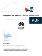Bah4 w09 Matepad 10 4 Inch Wifi Tablet Manual