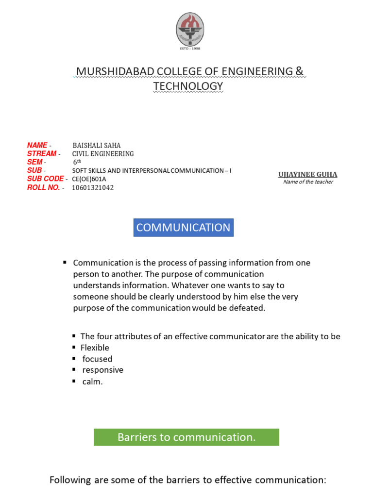 Effective Communication Skills Guide | PDF | Communication | Information