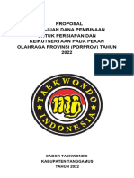 Proposal Porprov Taekwondo Tanggamus