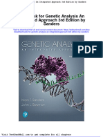 Download Full Test Bank For Genetic Analysis An Integrated Approach 3Rd Edition By Sanders pdf docx full chapter chapter